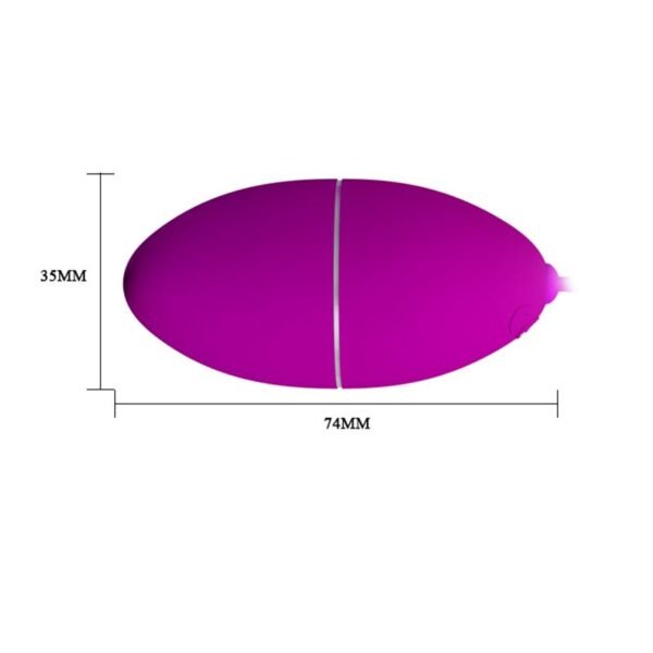 Vibrador Huevo Inalambrico Control Remoto 12 Func 8Cm X 4Cm - Image 5