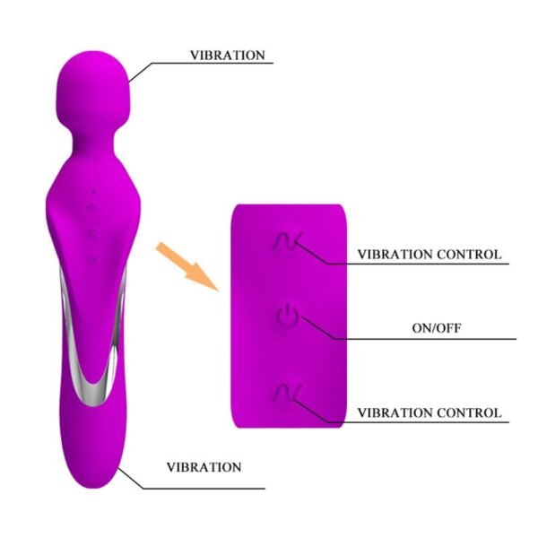 Masajeador Vibrador Murray Recargable Usb 7 Funciones 23Cm X 5Cm - Image 7