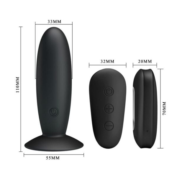 Vibrador Anal Recargable Control Remoto Silicona 11Cm X 3,3Cm - Image 9