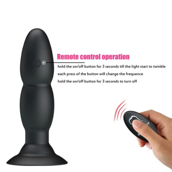 Vibrador Rotador Anal Control Remoto Silicona Recargable 13Cm X 3,5Cm - Image 5