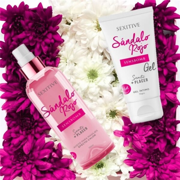 Aceite Para Masajes Efecto Calor - Sandalo Rojo - 130 Ml - Image 4