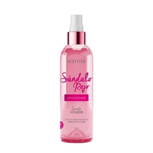 Aceite Para Masajes Efecto Calor - Sandalo Rojo - 130 Ml