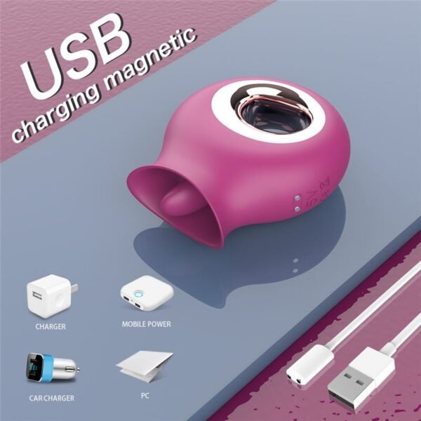 Cleopatra Vibrador Lengua Recargable Multifuncional - Image 13