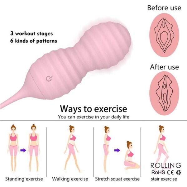 Rolling Bolas Vaginales Vibrador Inalambrico Multifuncional - Image 4
