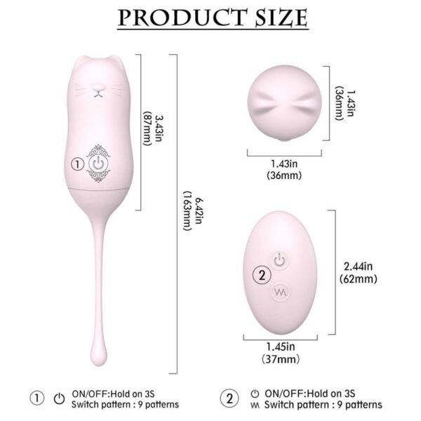 Miaou Vibrador Inalambrico Multifuncional Recargable Usb - Image 3