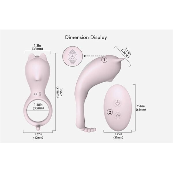 Cora Anillo Vibrador Multifuncional Recargable Usb - Image 2