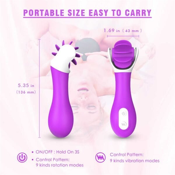 Hunter Vibrador Multifuncional Lenguas Giratorias Recargable Usb Código: SHD-S148 - Image 3