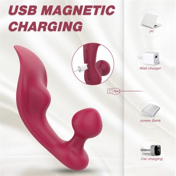 Vibrador Tanga Clitoris Anal Recargable Con Control Remoto - Image 3