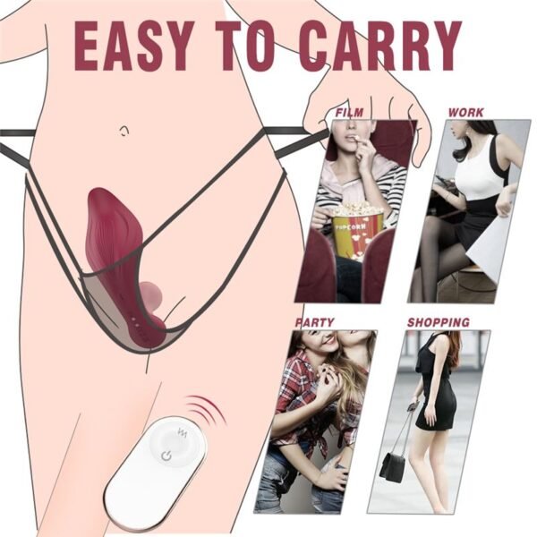 Vibrador Tanga Clitoris Anal Recargable Con Control Remoto - Image 6