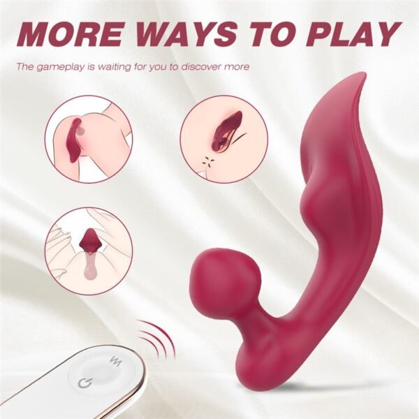 Vibrador Tanga Clitoris Anal Recargable Con Control Remoto - Image 10