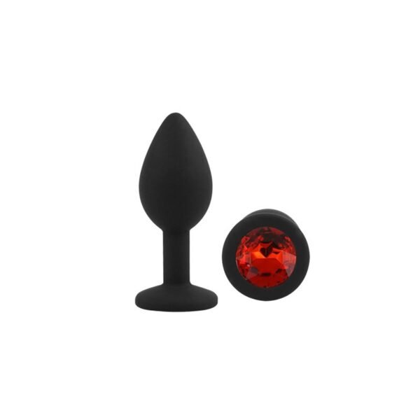 Anal Plug Gemmo Silicone Black Plug Diamond - Image 4