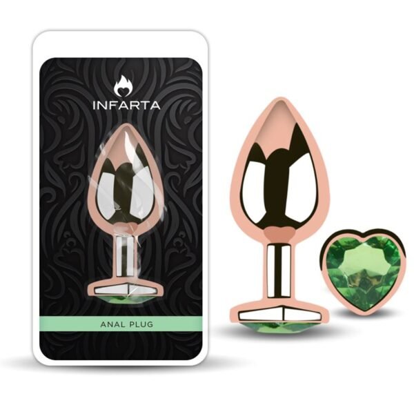Anal Plug Heart Love Metal Small